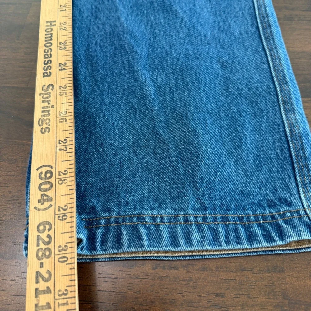 Duluth Trading Co Ballroom Blue Jeans Mens 38x30 Straight Leg Gusseted Crotch